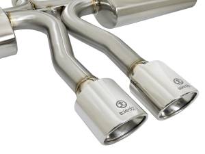 aFe Power - aFe Power Takeda 3 IN 304 Stainless Steel Cat-Back Exhaust System w/ Polished Tips Honda Civic Si Sedan 17-20 L4-1.5L (t) - 49-36621-P - Image 2