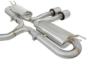 aFe Power - aFe Power Takeda 3 IN 304 Stainless Steel Cat-Back Exhaust System w/ Polished Tips Honda Civic Si Sedan 17-20 L4-1.5L (t) - 49-36621-P - Image 3