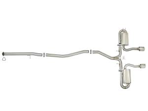 aFe Power - aFe Power Takeda 3 IN 304 Stainless Steel Cat-Back Exhaust System w/ Polished Tips Honda Civic Si Sedan 17-20 L4-1.5L (t) - 49-36621-P - Image 5