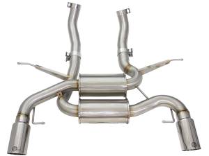 aFe Power - aFe Power MACH Force-Xp 2-1/2in Stainless Steel Downpipe-Back Exhaust Sys w/Polished Tip BMW 335i (E90/92/93) 07-13 L6-3.0L (t) N54/N55 - 49-36327-P - Image 2