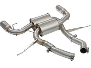 aFe Power - aFe Power MACH Force-Xp 2-1/2in Stainless Steel Downpipe-Back Exhaust Sys w/Polished Tip BMW 335i (E90/92/93) 07-13 L6-3.0L (t) N54/N55 - 49-36327-P - Image 3