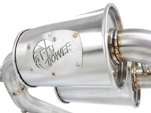 aFe Power - aFe Power MACH Force-Xp 2-1/2in Stainless Steel Downpipe-Back Exhaust Sys w/Polished Tip BMW 335i (E90/92/93) 07-13 L6-3.0L (t) N54/N55 - 49-36327-P - Image 4