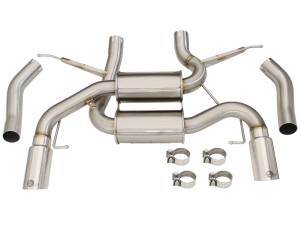 aFe Power - aFe Power MACH Force-Xp 2-1/2in Stainless Steel Downpipe-Back Exhaust Sys w/Polished Tip BMW 335i (E90/92/93) 07-13 L6-3.0L (t) N54/N55 - 49-36327-P - Image 6