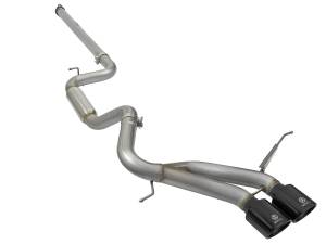 aFe Power Takeda 3 IN 304 Stainless Steel Cat-Back Exhaust System w/Black Tip Ford Focus ST 13-18 L4-2.0L (t) - 49-33083-B