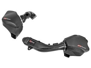 Air Intake Systems - Cold Air Intakes - aFe Power - aFe Power Black Series Carbon Fiber Cold Air Intake System w/ Pro 5R Filter BMW M2 Competition (F87) 19-21/M3/M4 (F80/82/83) 15-20 L6-3.0L (tt) S55 - 54-76305-CF