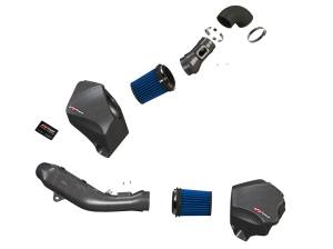 aFe Power - aFe Power Black Series Carbon Fiber Cold Air Intake System w/ Pro 5R Filter BMW M2 Competition (F87) 19-21/M3/M4 (F80/82/83) 15-20 L6-3.0L (tt) S55 - 54-76305-CF - Image 9