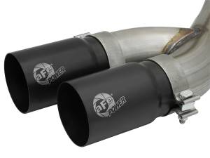 aFe Power - aFe Power Rebel Series 3-1/2 IN Stainless Steel Cat-Back Exhaust System w/Black Tip RAM 2500/3500 14-18 V8-6.4L HEMI - 49-42057-B - Image 5