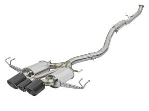 aFe Power Takeda 3 IN 304 Stainless Steel Cat-Back Exhaust System w/ Carbon Fiber Tips Honda Civic Type R 17-21 L4-2.0L (t) - 49-36616-C