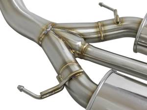 aFe Power - aFe Power Takeda 3 IN 304 Stainless Steel Cat-Back Exhaust System w/ Carbon Fiber Tips Honda Civic Type R 17-21 L4-2.0L (t) - 49-36616-C - Image 3