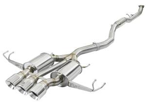 aFe Power Takeda 3 IN 304 Stainless Steel Cat-Back Exhaust System w/ Polished Tips Honda Civic Type R 17-21 L4-2.0L (t) - 49-36623-P