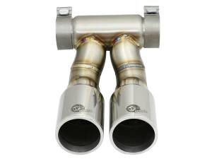 aFe Power - aFe Power MACH Force-Xp 304 Stainless Steel OE Replacement Exhaust Tip Polished Porsche Cayman S/Boxster S (981) 13-16 H6-2.7L/3.4L - 49C36413-P - Image 2