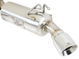aFe Power - aFe Power Takeda 3 IN to 2-1/2 IN 304 Stainless Steel Cat-Back Exhaust w/ Polished Tips Mitsubishi Lancer EVO X 08-15 L4-2.0L (t) - 49-36701 - Image 3