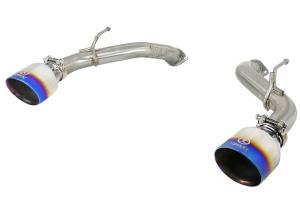aFe Power Takeda 2-1/2 IN 304 Stainless Steel Axle-Back Exhaust System w/Blue Flame Tips Infiniti Q50 16-23 V6-3.0L (tt) - 49-36130NM-L