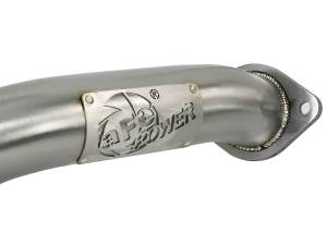 aFe Power - aFe Power Takeda 2-1/2 IN 304 Stainless Steel Axle-Back Exhaust System w/Blue Flame Tips Infiniti Q50 16-23 V6-3.0L (tt) - 49-36130NM-L - Image 3