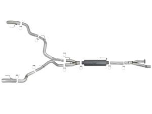 aFe Power - aFe Power MACH Force-Xp 3 IN 304 Stainless Cat-Back Hi-Tuck Exhaust System Ford F-150 Raptor 17-20/F-150 Limited 19-20 V6-3.5L (tt) - 49-33095 - Image 6