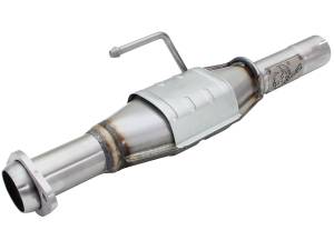 aFe Power - aFe POWER Direct Fit 409 Stainless Steel Rear Catalytic Converter Jeep Wrangler (TJ) 04-06 L6-4.0L - 47-48004 - Image 1