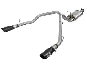 aFe Power MACH Force-Xp 3 IN Stainless Steel Cat-Back Exhaust System w/ Dual Black Tips RAM 1500 (DT) 19-23 V8-5.7L HEMI - 49-42059-B