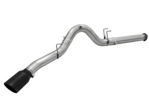 aFe Power - aFe Power Large Bore-HD 5 IN 409 Stainless Steel DPF-Back Exhaust System w/Black Tip Ford Diesel Trucks 15-16 V8-6.7L (td) - 49-43064-B - Image 2