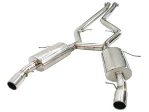 aFe Power - aFe Power MACH Force-Xp 2-3/4 IN 304 Stainless Steel Cat-Back Exhaust System BMW 335i (E90/92/93) 07-10 L6-3.0L (t) N54 - 49-36301 - Image 1