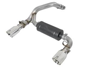aFe Power - aFe Power Takeda 3 IN 304 Stainless Steel Axle-Back Exhaust System w/ Polished Tip Ford Focus RS 16-18 L4-2.3L (t) - 49-33104-P - Image 1