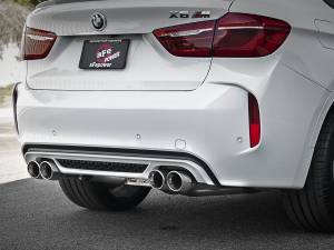 aFe Power - aFe Power MACH Force-XP 3-1/2 IN 304 Stainless Steel Cat-Back Exhaust w/ Polished Tip  BMW X5 M (F85) / X6 M (F86) 15-19 V8-4.4L (tt) S63 - 49-36342-P - Image 6