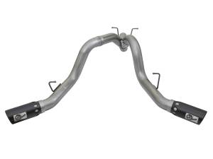 aFe Power - aFe Power Large Bore-HD 4 IN 409 Stainless Steel DPF-Back Exhaust System w/Dual Black Tips GM Diesel Trucks 17-19 V8-6.6L (td) L5P - 49-44086-B - Image 2