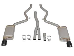 aFe Power - aFe Power MACH Force-Xp 3 IN to 2-1/2 IN Stainless Steel Cat-Back Exhaust w/ Black Tip Ford Mustang 15-21 L4-2.3L (t) EcoBoost - 49-33084-B - Image 7