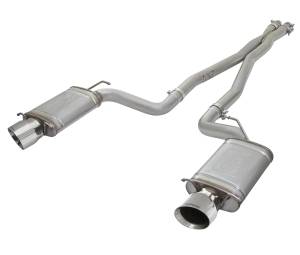 aFe Power - aFe Power MACH Force-Xp 3 IN 304 Stainless Steel Cat-Back Exhaust System w/Polished Tip Cadillac CTS-V 09-15 V8-6.2L (sc) - 49-34063-P - Image 1