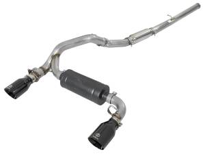 aFe Power Takeda 3 IN 304 Stainless Steel Cat-Back Exhaust System w/ Black Tip Ford Focus RS 16-18 L4-2.3L (t) - 49-33103-B