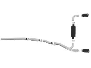 aFe Power - aFe Power Takeda 3 IN 304 Stainless Steel Cat-Back Exhaust System w/ Black Tip Ford Focus RS 16-18 L4-2.3L (t) - 49-33103-B - Image 5