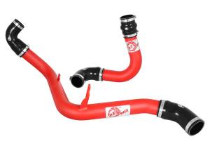 Forced Induction - Intercooler Hoses & Pipes - aFe Power - aFe Power BladeRunner 2-1/2 IN Aluminum Hot and Cold Charge Pipe Kit Red Ford Focus ST 13-18 L4-2.0L (t) - 46-20184-R