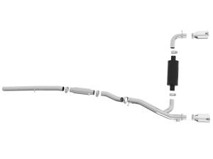 aFe Power - aFe Power Takeda 3 IN 304 Stainless Steel Cat-Back Exhaust System w/ Polished Tip Ford Focus RS 16-18 L4-2.3L (t) - 49-33103-P - Image 5