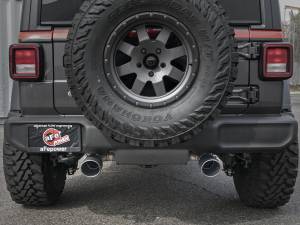 aFe Power - aFe Power Rebel Series 2-1/2 IN 409 Stainless Steel Cat-Back Exhaust w/ Black Tip Jeep Wrangler (JL) 18-23 V6-3.6L - 49-48076-B - Image 4