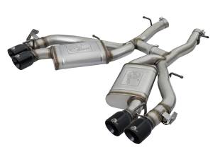 aFe Power - aFe Power MACH Force-Xp 3 IN 304 Stainless Steel Axle-Back Exhaust System w/Black Tip Chevrolet Camaro SS 16-23 V8-6.2L (sc) M/T - 49-34068-B - Image 1