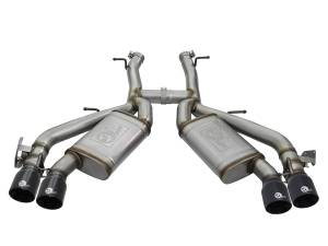 aFe Power - aFe Power MACH Force-Xp 3 IN 304 Stainless Steel Axle-Back Exhaust System w/Black Tip Chevrolet Camaro SS 16-23 V8-6.2L (sc) M/T - 49-34068-B - Image 2