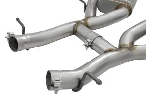 aFe Power - aFe Power MACH Force-Xp 3 IN 304 Stainless Steel Axle-Back Exhaust System w/Black Tip Chevrolet Camaro SS 16-23 V8-6.2L (sc) M/T - 49-34068-B - Image 3