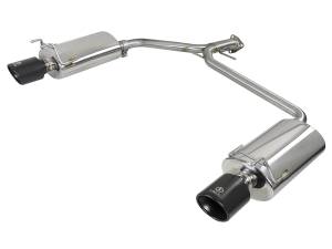 aFe Power - aFe Power Takeda 2-1/4 IN to 1-3/4 IN 304 Stainless Steel Axle-Back Exhaust w/ Black Tips Honda Accord Sport Sedan 13-17 L4-2.4L - 49-36604-B - Image 1