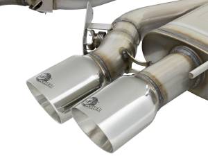 aFe Power - aFe Power MACH Force-Xp 3 IN 304 Stainless Steel Cat-Back Exhaust System w/ Polished Tip Cadillac ATS-V 16-19 V6-3.6L (tt) - 49-34078-P - Image 2