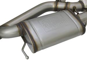 aFe Power - aFe Power MACH Force-Xp 3 IN 304 Stainless Steel Cat-Back Exhaust System w/ Polished Tip Cadillac ATS-V 16-19 V6-3.6L (tt) - 49-34078-P - Image 4