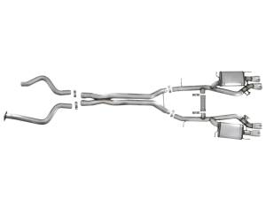 aFe Power - aFe Power MACH Force-Xp 3 IN 304 Stainless Steel Cat-Back Exhaust System w/ Polished Tip Cadillac ATS-V 16-19 V6-3.6L (tt) - 49-34078-P - Image 5