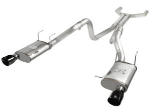 aFe Power MACH Force-Xp 3 IN 409 Stainless Steel Cat-Back Exhaust System w/Black Tip Ford Mustang GT 11-14 V8-5.0L - 49-43049-B