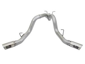 aFe Power - aFe Power ATLAS 4 IN Aluminized Steel DPF-Back Exhaust System w/ Polished Tip GM Diesel Trucks 17-19 V8-6.6L (td) L5P - 49-04086-P - Image 2