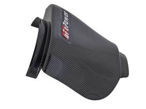 aFe Power - aFe Power Magnum FORCE Cold Air Intake System Rain Shield Carbon Fiber Finish Fits aFe POWER Intakes PN: 51-12802, 54-12802, 54-12852D and 54-12852R - 54-12808-C - Image 2