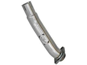 Exhaust - Pipes - aFe Power - aFe Power Twisted Steel 2-1/2 IN 409 Stainless Steel Loop-Delete Downpipe Jeep Wrangler (JL) 18-23/ Gladiator (JT) 20-23 V6-3.6L - 48-48024