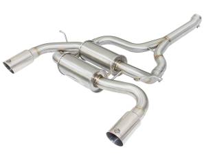 aFe Power MACH Force-Xp 2-1/2 IN Stainless Steel Axle-Back Exhaust w/Polished Tip BMW 335i (F30) 12-15/435i (F32/F33) 14-16 L6-3.0L (t) N55 - 49-36325-P