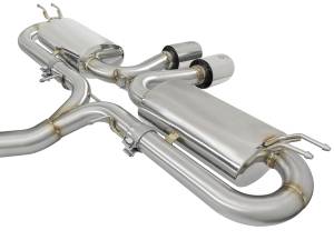 aFe Power - aFe Power Takeda 3 IN 304 Stainless Steel Cat-Back Exhaust w/ Center Polished Tips Honda Civic Si Coupe 17-20 L4-1.5L (t) - 49-36618-P - Image 3