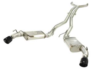 aFe Power - aFe Power MACH Force-Xp 3 IN 409 Stainless Steel Cat-Back Exhaust System w/Black Tip Chevrolet Camaro 10-13 V8-6.2L - 49-44039-B - Image 1