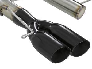 aFe Power - aFe Power MACH Force-Xp 3 IN 304 Stainless Steel Axle-Back Exhaust System w/Black Tip BMW 135i (E82/88) 08-13 L6-3.0L (t) N54/N55 - 49-36302-B - Image 2