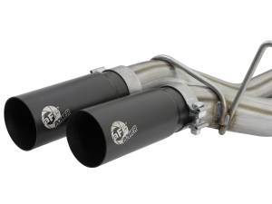 aFe Power - aFe Power Rebel Series 3 IN 409 Stainless Steel Cat-Back Exhaust System w/Black Tip Ford F-150 Raptor 17-20 V6-3.5L (tt) - 49-43091-B - Image 3