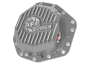 aFe Power Street Series Rear Differential Cover Raw w/ Machined Fins  Ford Diesel Trucks 17-23 V8-6.7L (td) (Dana M275-14) - 46-70350